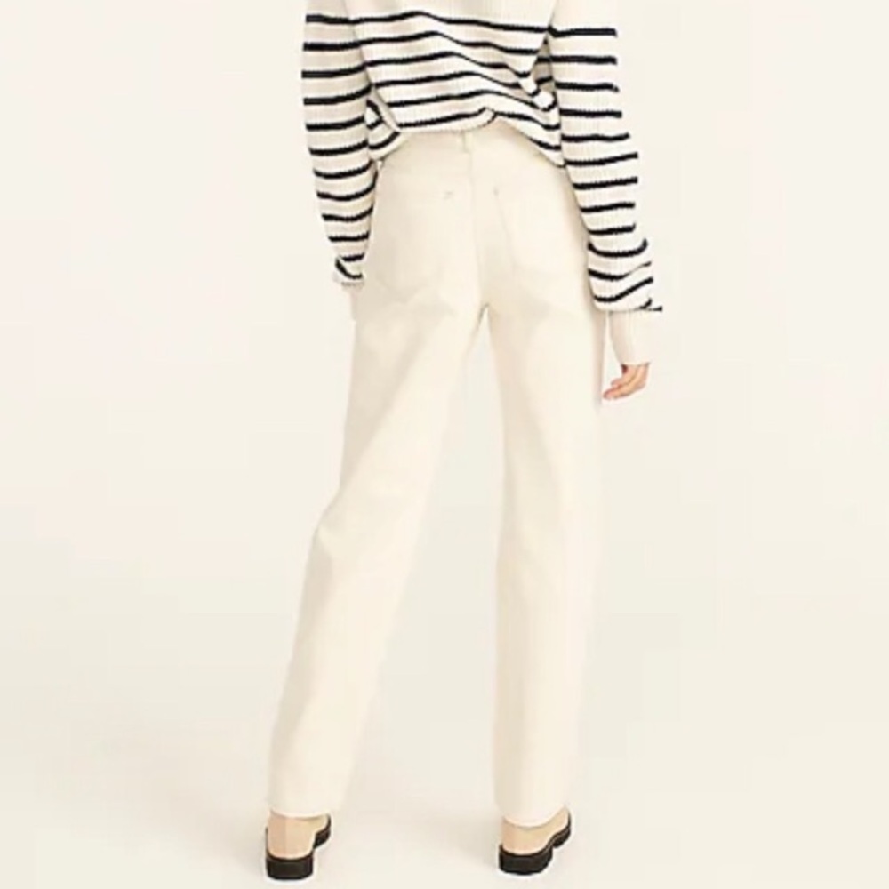 J. Crew High Rise Cream Jeans